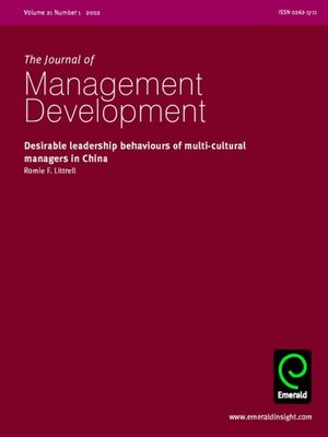 cover image of Journal of Management Development, Volume 21, Issue 1